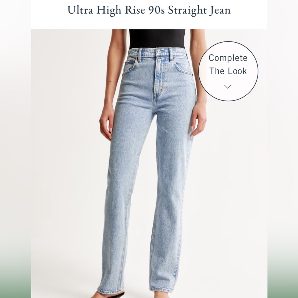 Abercrombie & Fitch The 90s Straight Ultra High Rise